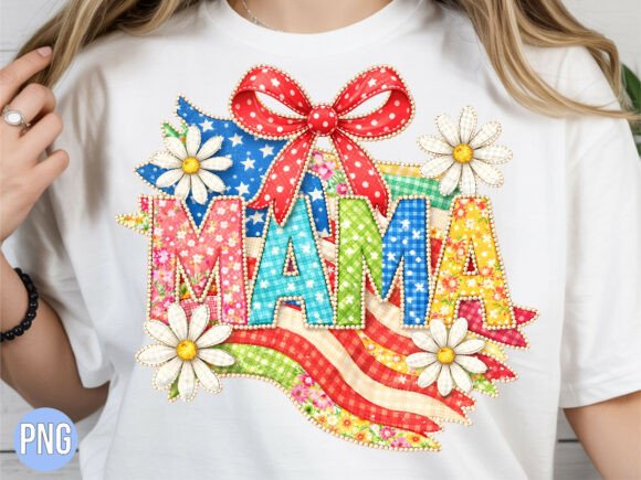 Download Floral Patriotic Mama Shirt Design PNG - Mama shirt design Collection