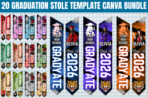 Download 20 Graduation Stole Canva Template - Premium Resources