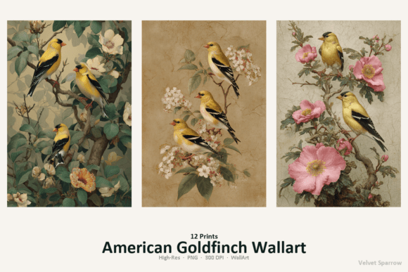 Download American Goldfinch Wallart - Wallart Collection