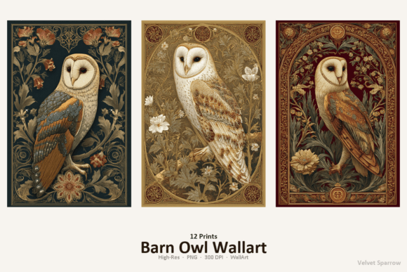 Download Barn Owl Wallart - Wallart Collection
