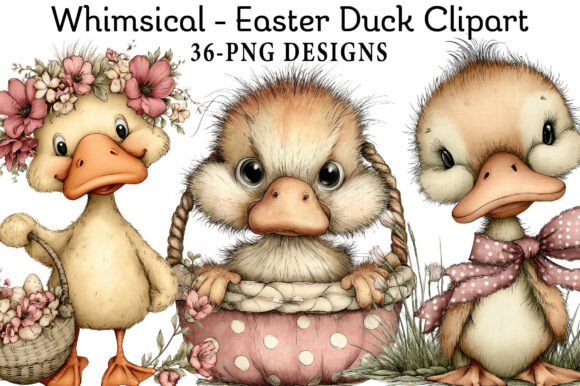 Download Whimsical - Easter Duck Clipart - Premium Resources