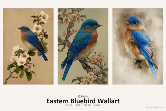 Download Eastern Bluebird Wallart - Wallart Collection