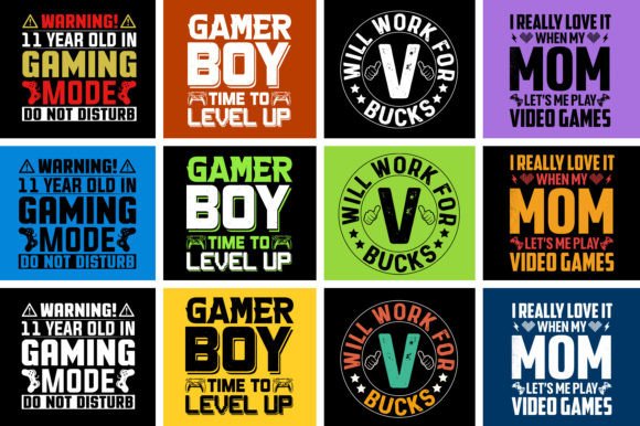 Download Video Game T-Shirt Design Bundle - Premium Bundle