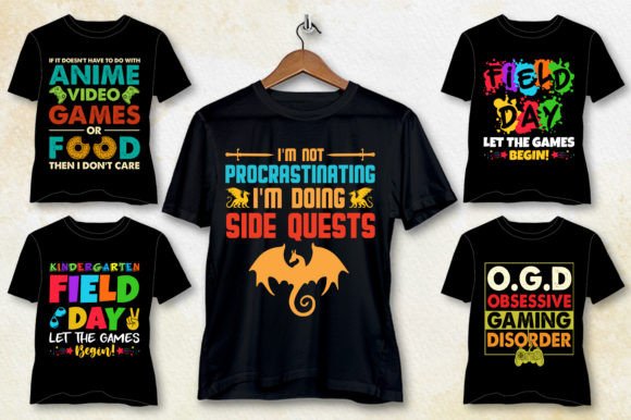 Download Video Game T-Shirt Design Bundle - Premium Bundle